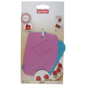 Zenker 43918 Set mit 2 Backhörnern, Hörnern, Teigschaber, Kunststoff, zufällig, Willkürlich