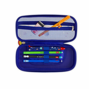 LEGAMI WonderWow Federmäppchen & radierbarer Stift | Set mit 5 niedlichen Tierstiften mit thermosensitiver Tinte + Federmäppchen mit 2 Fächern (Weltraum)