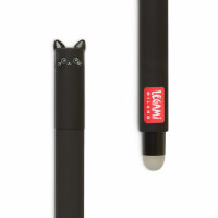 LEGAMI WonderWow Federmäppchen & radierbarer Stift | Set mit 5 niedlichen Tierstiften mit thermosensitiver Tinte + Federmäppchen mit 2 Fächern (Weltraum)
