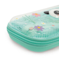 LEGAMI WonderWow Federmäppchen & radierbarer Stift | Set mit 5 niedlichen Tierstiften mit thermosensitiver Tinte + Federmäppchen mit 2 Fächern (Panda)