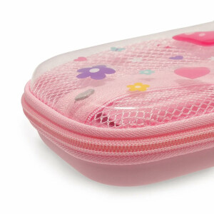 LEGAMI WonderWow Federmäppchen & radierbarer Stift | Set mit 5 niedlichen Tierstiften mit thermosensitiver Tinte + Federmäppchen mit 2 Fächern (Schmetterling)