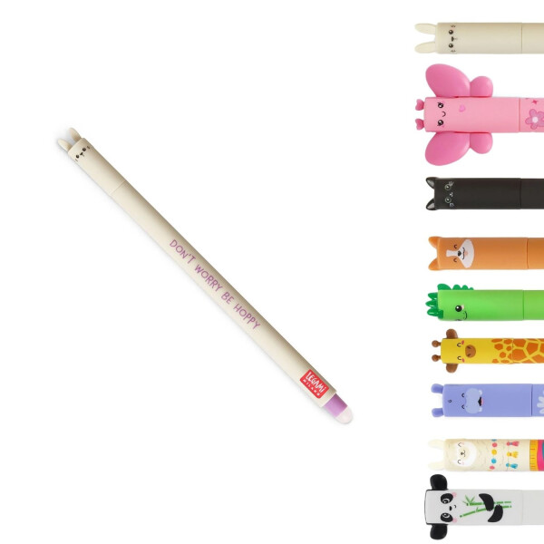 LEGAMI Gelstift Vario Hase | Erstelle dein persönliches Set | radierbare Thermotinte | 0,7 mm Spitze | in vielen verschiedene Motive | inkl. Radierfunktion | für Schule & Büro