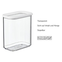 Mepal Modula Vorratsdosen Set 4-teilig | 1x 425 ml, 2x 1000 ml, 1x 1500 ml | luftdicht & stapelbar | Aufbewahrungsboxen für Lebensmittel | spülmaschinengeeignet | Nordic Green