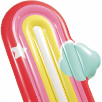 Intex Rainbow Cloud Float 175×117×20 cm | aufblasbare Luftmatratze Regenbogen & Wolken | Pool Float ab 9 Jahren | Tragkraft 100 kg | aus strapazierfähigem Vinyl | inkl. Reparaturflicken