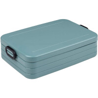 Mepal Take a Break Large Nordic Green– 1500 ml Inhalt – Lunchbox mit Trennwand – ideal für Mealprep – spülmaschinenfest, ABS