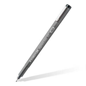 STAEDTLER Fineliner pigment liner, schwarz, Set mit 6 Linienbreiten, Promotion 4 + 2 gratis, hohe Qualität Made in Germany, Pigmenttinte, dokumentenecht, lichtbeständig, 308 SB6P