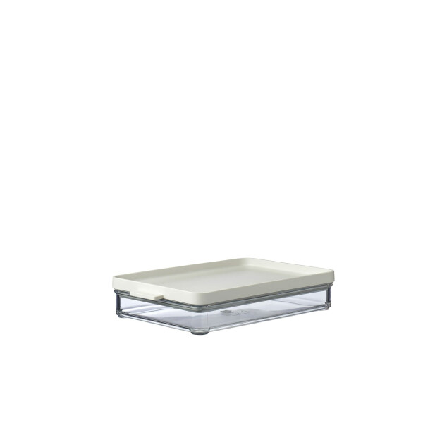 Mepal Wurst Aufbewahrung Kühlschrank - Kühlschrank Organizer Aufschnitt - Kühlschrankbehälter für die Aufbewahrung und Organisation in der Küche - 500 ml - Nordic white