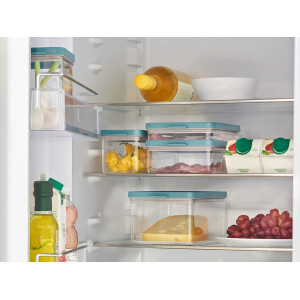 Mepal Wurst Aufbewahrung Kühlschrank - Kühlschrank Organizer Aufschnitt - Kühlschrankbehälter für die Aufbewahrung und Organisation in der Küche - 500 ml - Nordic white