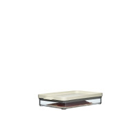 Mepal Wurst Aufbewahrung Kühlschrank - Kühlschrank Organizer Aufschnitt - Kühlschrankbehälter für die Aufbewahrung und Organisation in der Küche - 500 ml - Nordic white