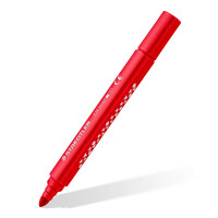 Staedtler 328-B C12 Dicke Fasermaler Noris jumbo, ergonomischer Schaft, für Kinder ab 4 Jahren, 12 Filzstifte in sortierten Farben in umweltfreundlicher Kartonverpackung