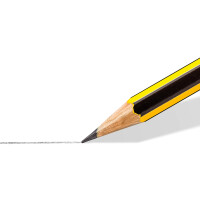 STAEDTLER Bleistifte mit Radiergummi Noris, HB, sechskantformat, hohe Bruchfestigkeit durch spezielle Minenrezeptur und hartverleimte Mine, Set mit 10 Bleistiften, 122-2 BK10