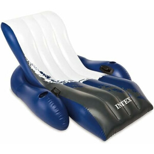 INTEX 58868EU - Aufblasbare Schwimmliege Recliner Lounge, 71 x 53 Zoll