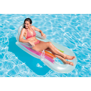 Intex 58802 - Luftmatratze King Kool Lounge 160 x 85 cm | Transparent