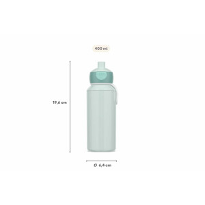 Mepal - Trinkflasche Pop-up Campus - Wasserflasche - Auslaufsichere Flasche für die Schule - Wiederverwendbar - BPA-frei & Spülmaschinenfest - 400 ml - Animal Friends