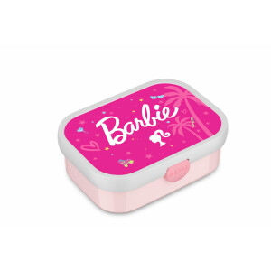 Mepal - Brotdose Kinder Campus - Bento Box Kinder - Brotdose Kinder mit Fächern & Gabel - Meal Prep Box mit Clip-Verschluss - BPA-frei & Spülmaschinenfest - 750 ml - Barbie