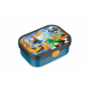 Mepal | Campus Bento Box | Brotdose Kinder | inkl. Fächer & Gabel | Clip-Verschluss | BPA-frei & Spülmaschinenfest | 750 ml | Hot Wheels Design