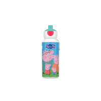 Mepal - Trinkflasche Pop-up Campus - Wasserflasche - Auslaufsichere Flasche für die Schule - Wiederverwendbar - BPA-frei & Spülmaschinenfest - 400 ml - Peppa Pig