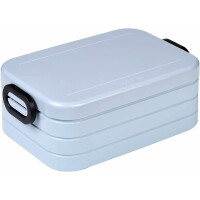 Mepal - Lunchbox Take a Break Midi - Brotdose To Go - Für 2 Sandwiches oder 4 Brotscheiben - Meal Prep Box - Essensbox mit Unterteilung - Spülmaschinenfest - 900 ml - Old Nordic Blue