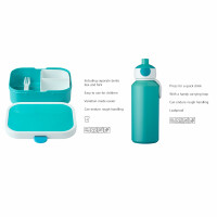 Mepal - Pausenset Campus - Set für Kinder mit Pop-up Trinkflasche & Lunch Box - Lunch-Set für die Schule oder unterwegs - Spülmaschinenfest - 400 + 750 ml - Stitch