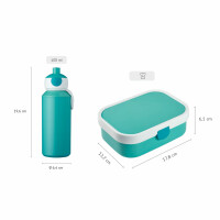 Mepal - Pausenset Campus - Set für Kinder mit Pop-up Trinkflasche & Lunch Box - Lunch-Set für die Schule oder unterwegs - Spülmaschinenfest - 400 + 750 ml - Stitch