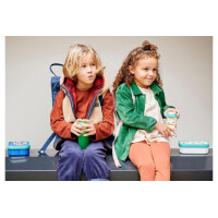 Mepal - Pausenset Campus Set für Kinder mit Pop-up Trinkflasche & Lunch Box - Lunch-Set für die Schule oder unterwegs - Spülmaschinenfest - 400 + 750 ml - Peppa Pig