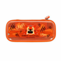 Legami - Wonderwow Federmäppchen, Tiger Motiv,2 Fächer und Stifthalter innen, Innenfach mit Netzstoff, Reißverschluss, 23 x 11 x 5 cm