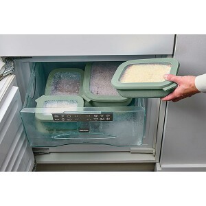 Mepal Multi Bowl Cirqula Rectangular - Mikrowellen Geschir - Geeignet als Luftdichte Aufbewahrungsbox für den Kühlschrank, Mikrowellengeschirr & als Frischhaltedosen - 2000 ml - Nordic sage