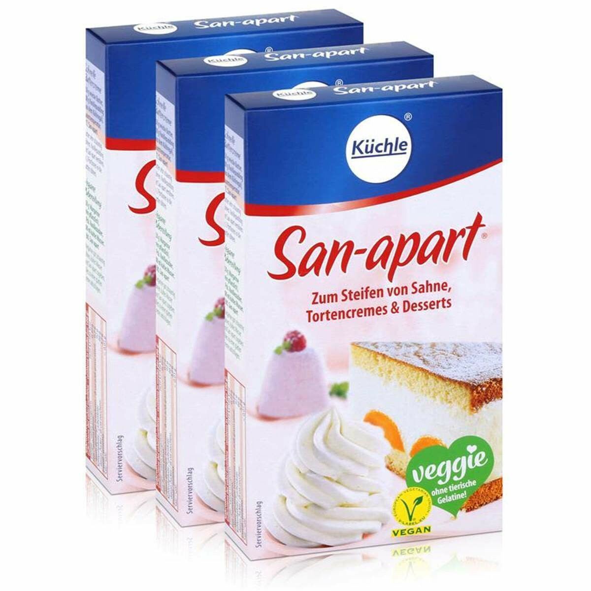 Küchle San-apart 125g - Zum Steifen von Sahne,Tortencre