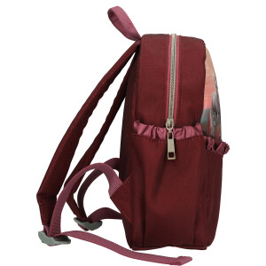 Depesche 13681 Miss Melody Dreamland - Rucksack in Beerefarben, mit Pferde Motiv und Raffung, Tasche mit verstellbaren Trägern