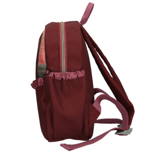 Depesche 13681 Miss Melody Dreamland - Rucksack in Beerefarben, mit Pferde Motiv und Raffung, Tasche mit verstellbaren Trägern