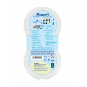 Pelikan Deckfarbkasten Space, 24 Farben + 1 Tube Deckweiß, Blau, 1 Stück