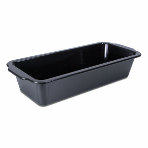 Städter we love baking Brotbackform EMAILLE Black Edition, Metall, 26 x 11,5 cm, Schwarz, Backform für Sauerteig, Emailliert & Schnittfest, bis 300°C temperaturbeständig