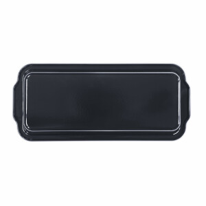 Städter we love baking Brotbackform EMAILLE Black Edition, Metall, 26 x 11,5 cm, Schwarz, Backform für Sauerteig, Emailliert & Schnittfest, bis 300°C temperaturbeständig