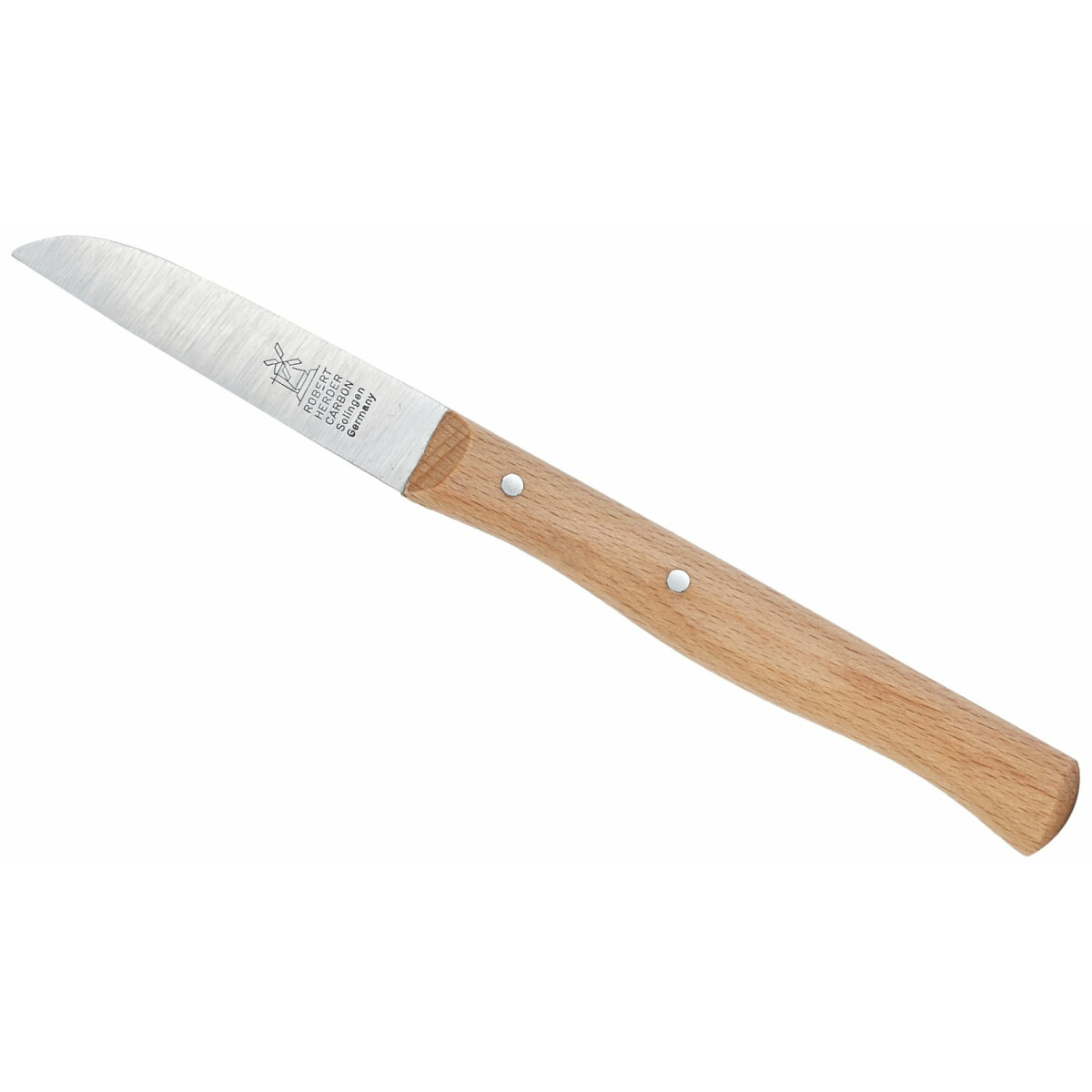 WINDMÜHLEN Gemüsemesser 65mm, Nicht rostfrei, Holz
