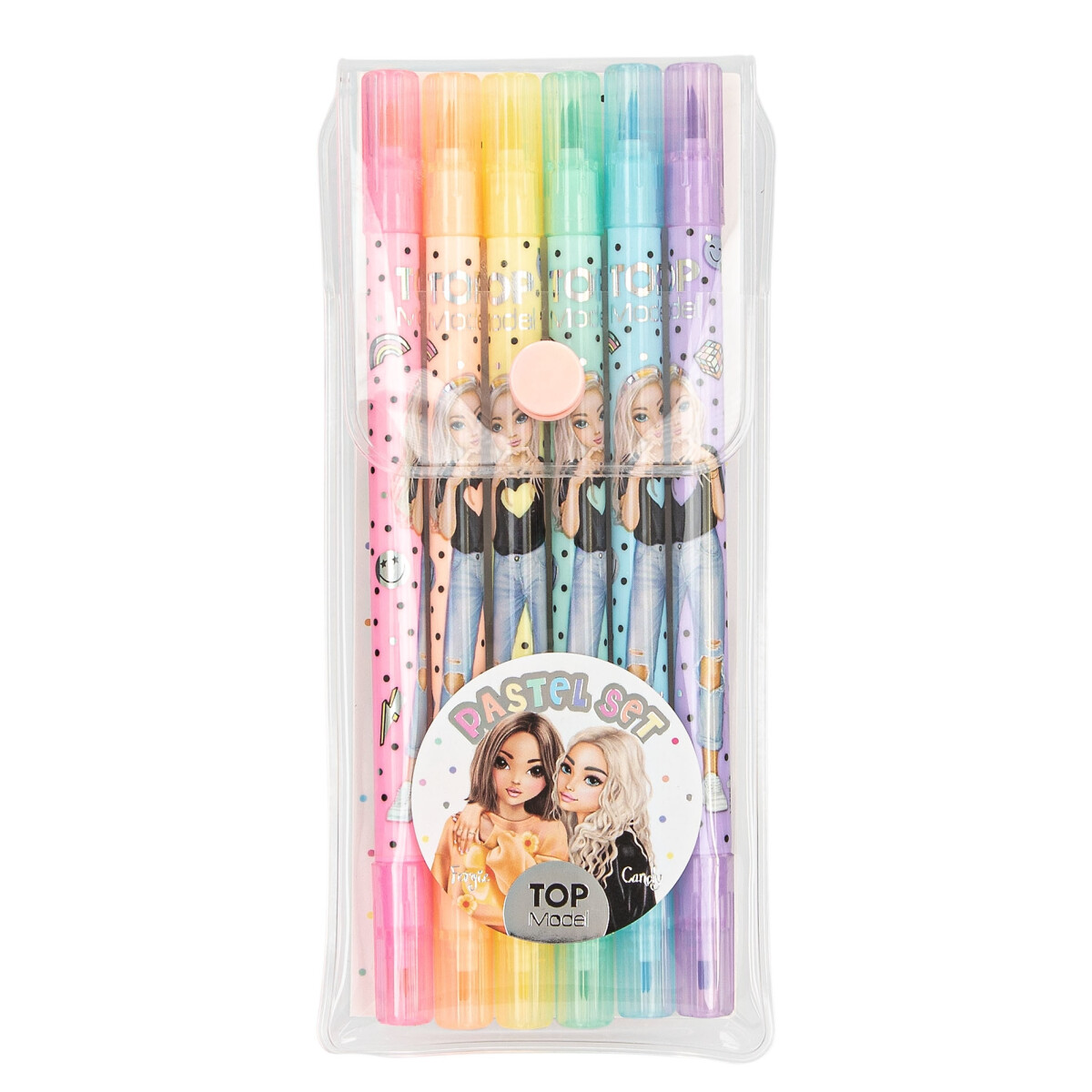 Depesche 13385 TOPModel - Fasermaler Set mit 6 Pastell-Farbe