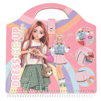 Depesche 13574 TOPModel - Dress Me Up Stickerbuch mit 20 Seiten vorgedruckter Ballerina Motive zum Selbstgestalten, inkl. Designpapier und 5 Stickerbogen, Rosa