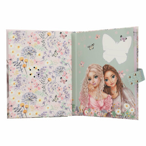 Depesche 13622 TOPModel Summer Feeling - Tagebuch mit Zahlen-Code und Sound, Buch in Pink, mit Model Motiv und 192 linierten Seiten