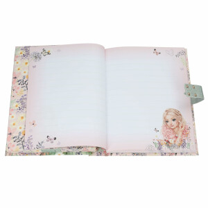 Depesche 13622 TOPModel Summer Feeling - Tagebuch mit Zahlen-Code und Sound, Buch in Pink, mit Model Motiv und 192 linierten Seiten