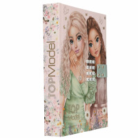 Depesche 13622 TOPModel Summer Feeling - Tagebuch mit Zahlen-Code und Sound, Buch in Pink, mit Model Motiv und 192 linierten Seiten