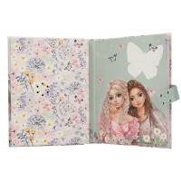 Depesche 13622 TOPModel Summer Feeling - Tagebuch mit Zahlen-Code und Sound, Buch in Pink, mit Model Motiv und 192 linierten Seiten