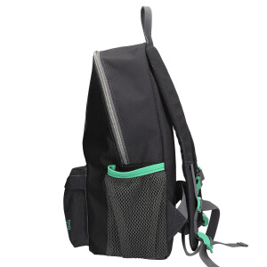 Depesche 13694 Adventure World Panther - Rucksack in Schwarz und Grün, mit Panther Motiv, Tasche mit verstellbaren Trägern