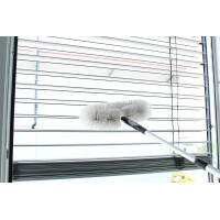 Neustanlo Staubbürstenaufsatz oval | Aufsatz für Teleskopstangen | breiter Staubbesen mit Schraubgewinde | ideal für Decken, Wände & Dachfenster | universell einsetzbar im Haushalt & Wohnmobil
