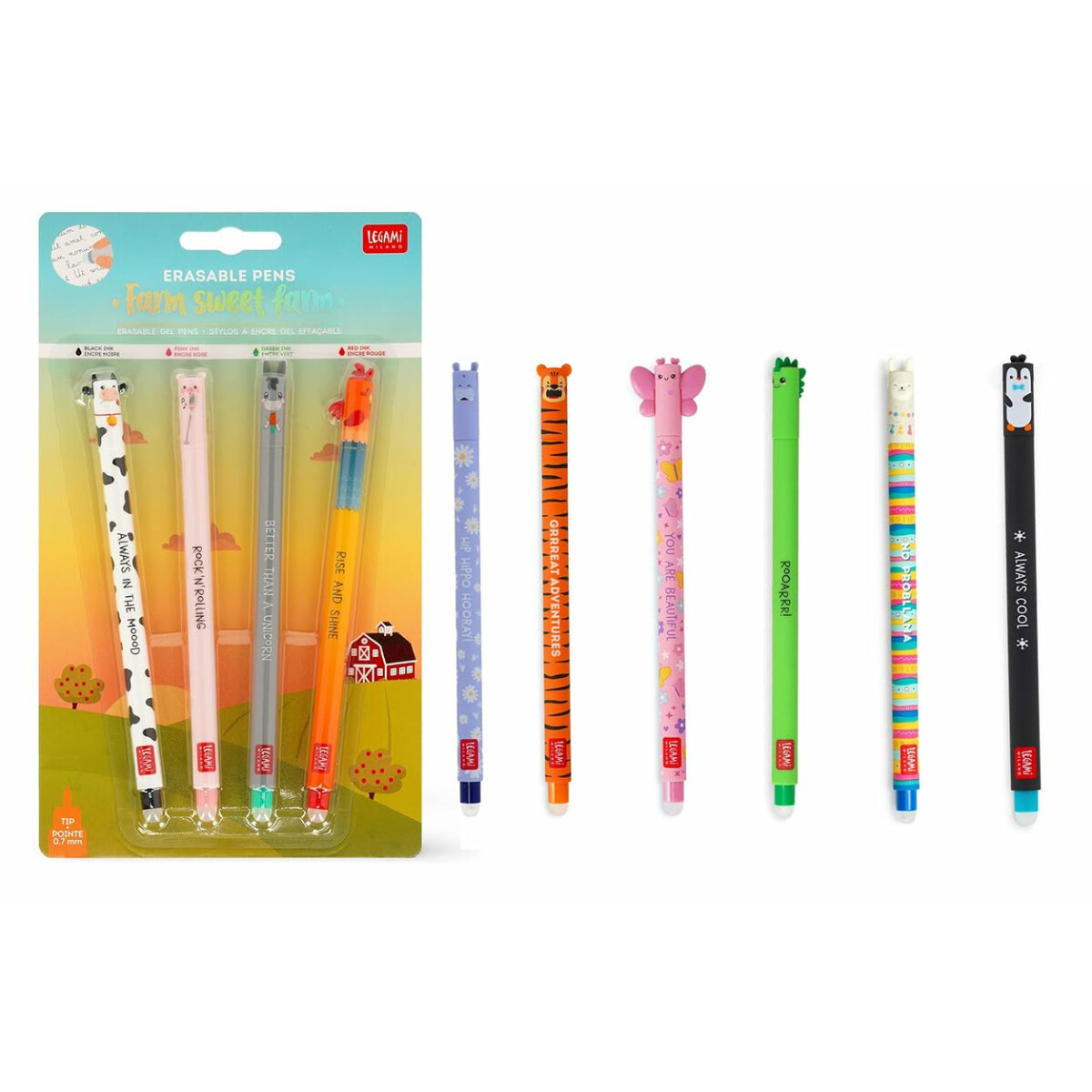 LEGAMI 10er Set radierbare Gelstifte Far box