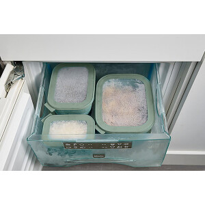 Mepal Multi Bowl Cirqula Rectangular - Mikrowellen Geschir - Geeignet als Luftdichte Aufbewahrungsbox für den Kühlschrank, Mikrowellengeschirr & als Frischhaltedosen - 3000 ml - Vivid lilac