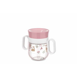 Mepal - Trinklernbecher 360° Mio Little Dutch - Auslaufsicher - 360 Rand ermöglicht das Trinken von jeder Seite - Leicht zu haltende Griffe - 200 ml - Fairy Garden