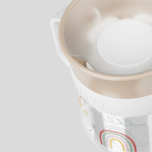 Mepal - Trinklernbecher 360° Mio Little Dutch - Auslaufsicher - 360 Rand ermöglicht das Trinken von jeder Seite - Leicht zu haltende Griffe - 200 ml - Fairy Garden