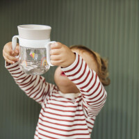 Mepal - Trinklernbecher 360° Mio Little Dutch - Auslaufsicher - 360 Rand ermöglicht das Trinken von jeder Seite - Leicht zu haltende Griffe - 200 ml - Fairy Garden