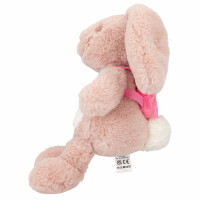Depesche 12456 Princess Mimi - Kuscheltier Hase Nelly mit weichem Fell in Rosa, ca. 19 cm großes Plüschtier mit Rucksack