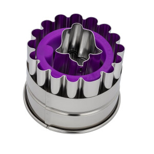 Neustanlo Ausstechformen Set rund & Glocke | Edelstahl Plätzchenausstecher mit Kunststoffrand | rostfrei & spülmaschinenfest | Keksausstecher für Weihnachten, Plätzchen & Fondant