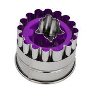 Neustanlo Ausstechformen Set rund & Glocke | Edelstahl Plätzchenausstecher mit Kunststoffrand | rostfrei & spülmaschinenfest | Keksausstecher für Weihnachten, Plätzchen & Fondant